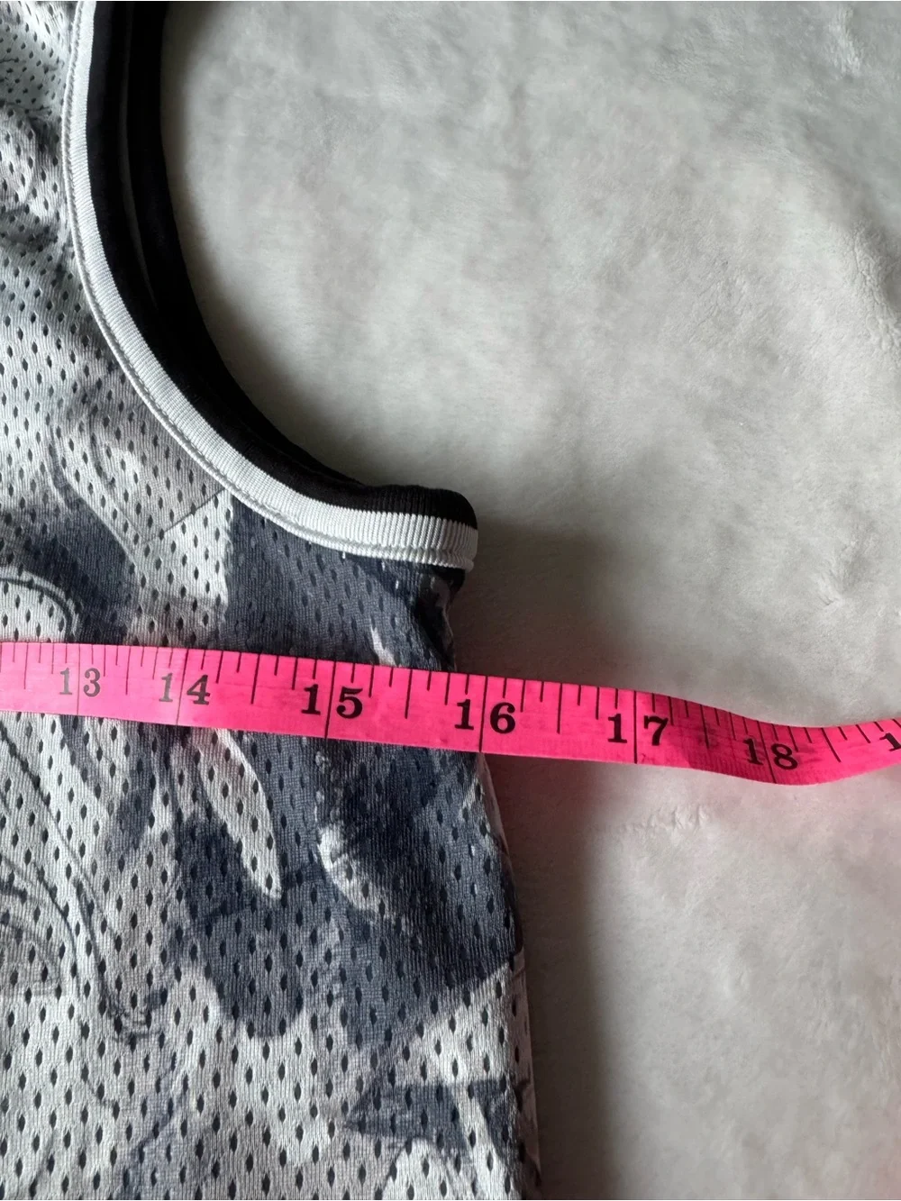 Old Navy Gray & Black Camouflage Mesh Tank Top